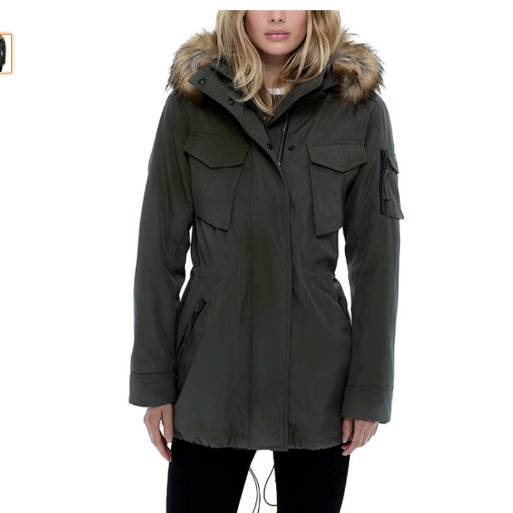 S13 sherpa lined anorak coat